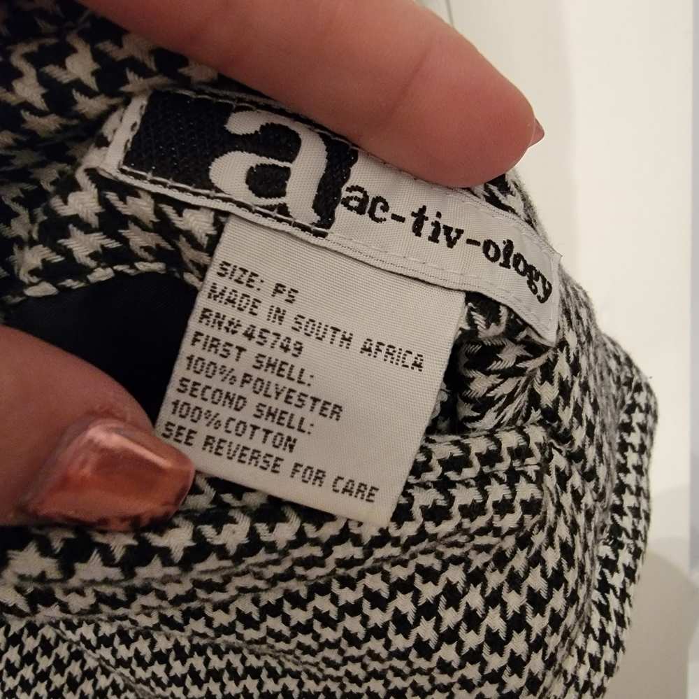🔴Activology Vintage Reversible lightweight bomber jacket Houndstooth Must Have! - Picture 3 of 7